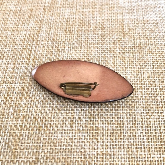 ⭐️ 5 for $25 Ceramic Mother-Of-Pearl Vintage Brooch - Picture 9 of 10